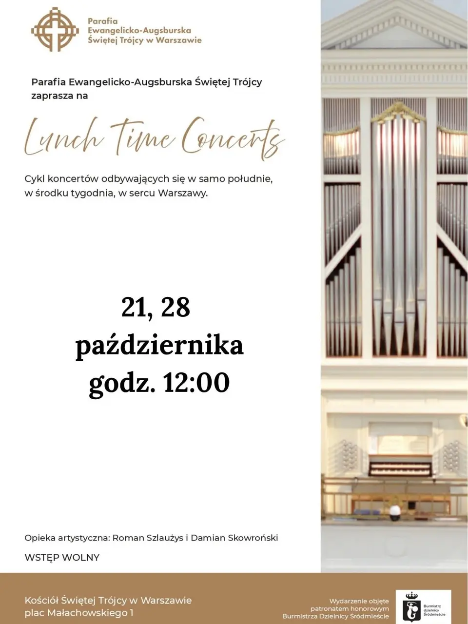 Lunch time Concerts w Kościele Ewangelicko-Augsburskim