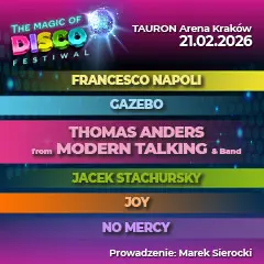 Magic of Disco Na Walentynki: Fancy, Francesco Napoli, Joy, Bad Boys Blue i Sand