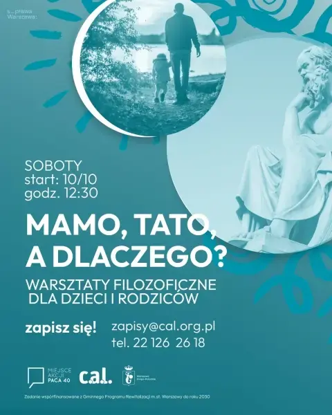 Mamo, tato, a dlaczego? - warsztaty filozoficzne dla dzieci i rodziców