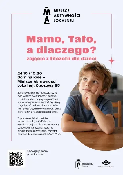 Mamo, Tato, a dlaczego? - zajęcia z filozofii dla dzieci
