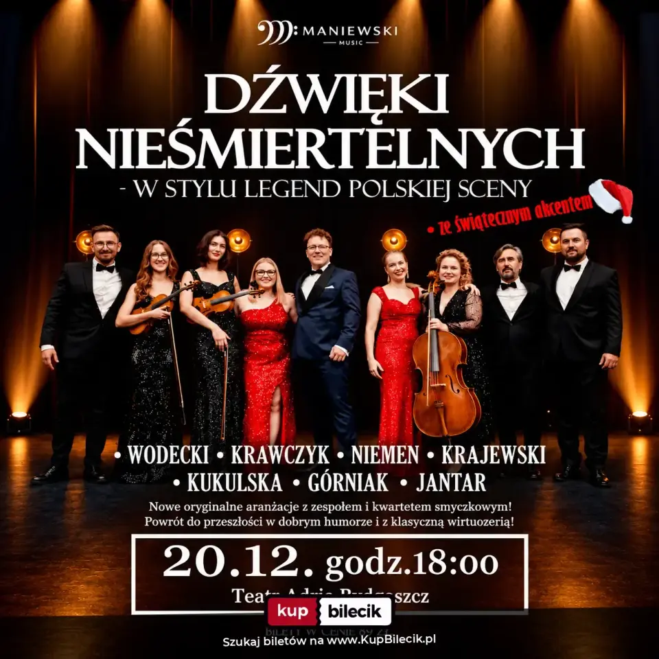Maniewski Music – DŹWIĘKI NIEŚMIERTELNYCH - W STYLU LEGEND POLSKIEJ SCENY