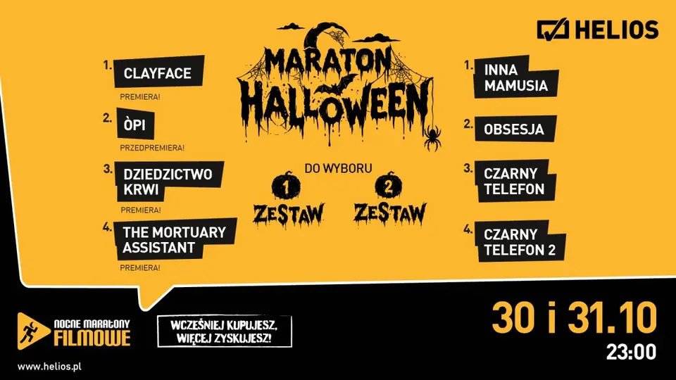 Maraton Halloween 2026 w KINIE HELIOS