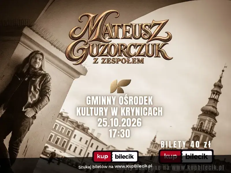 Mateusz Guzorczuk z Zespołem – Akustyczny koncert w klimacie południowego rocka
