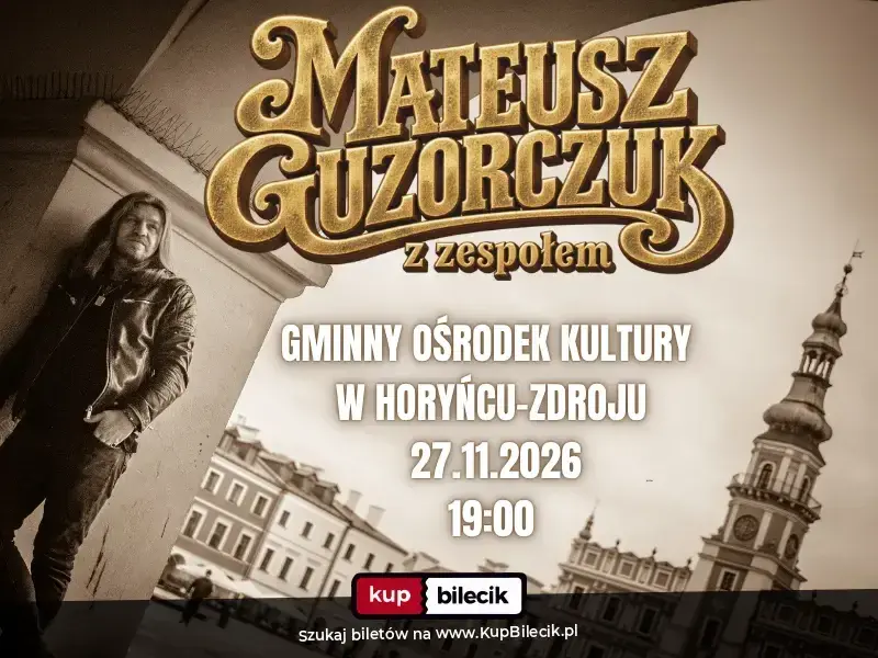 Mateusz Guzorczuk z Zespołem – Akustyczny koncert w klimacie południowego rocka