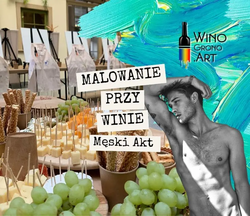 MĘSKI AKT – MALOWANIE PRZY WINIE W WARSZAWIE!