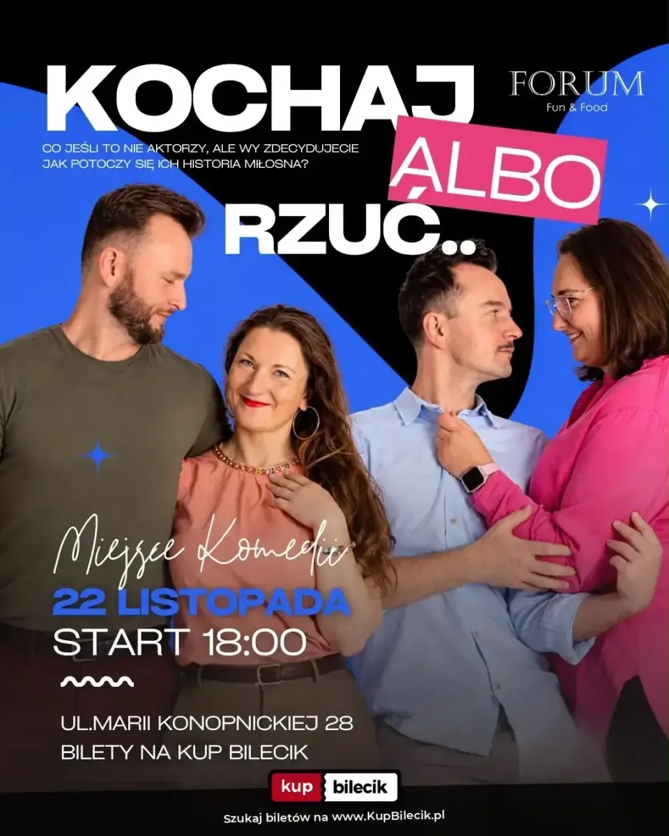 Miejsce Komedii – Kochaj albo rzuć! | Komediowe Show Improwizowane