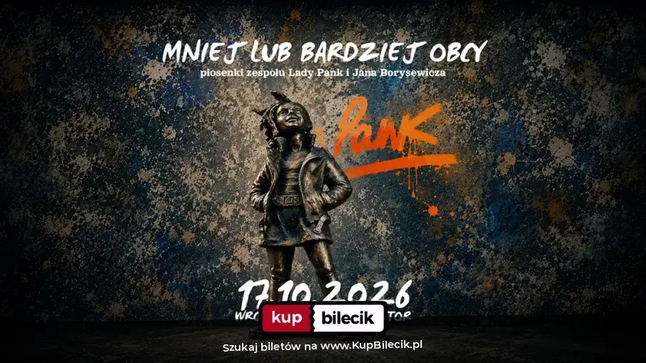 MNIEJ LUB BARDZIEJ OBCY - piosenki zespołu LADY PANK i JANA BORYSEWICZA