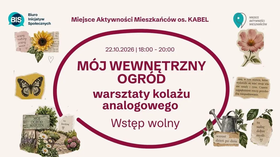 Mój wewnętrzny ogród – warsztaty kolażu analogowego