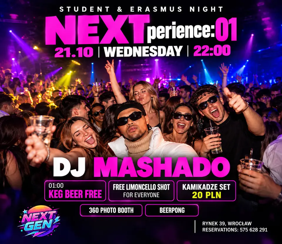NEXTperience:01 | STUDENT & ERASMUS NIGHT
