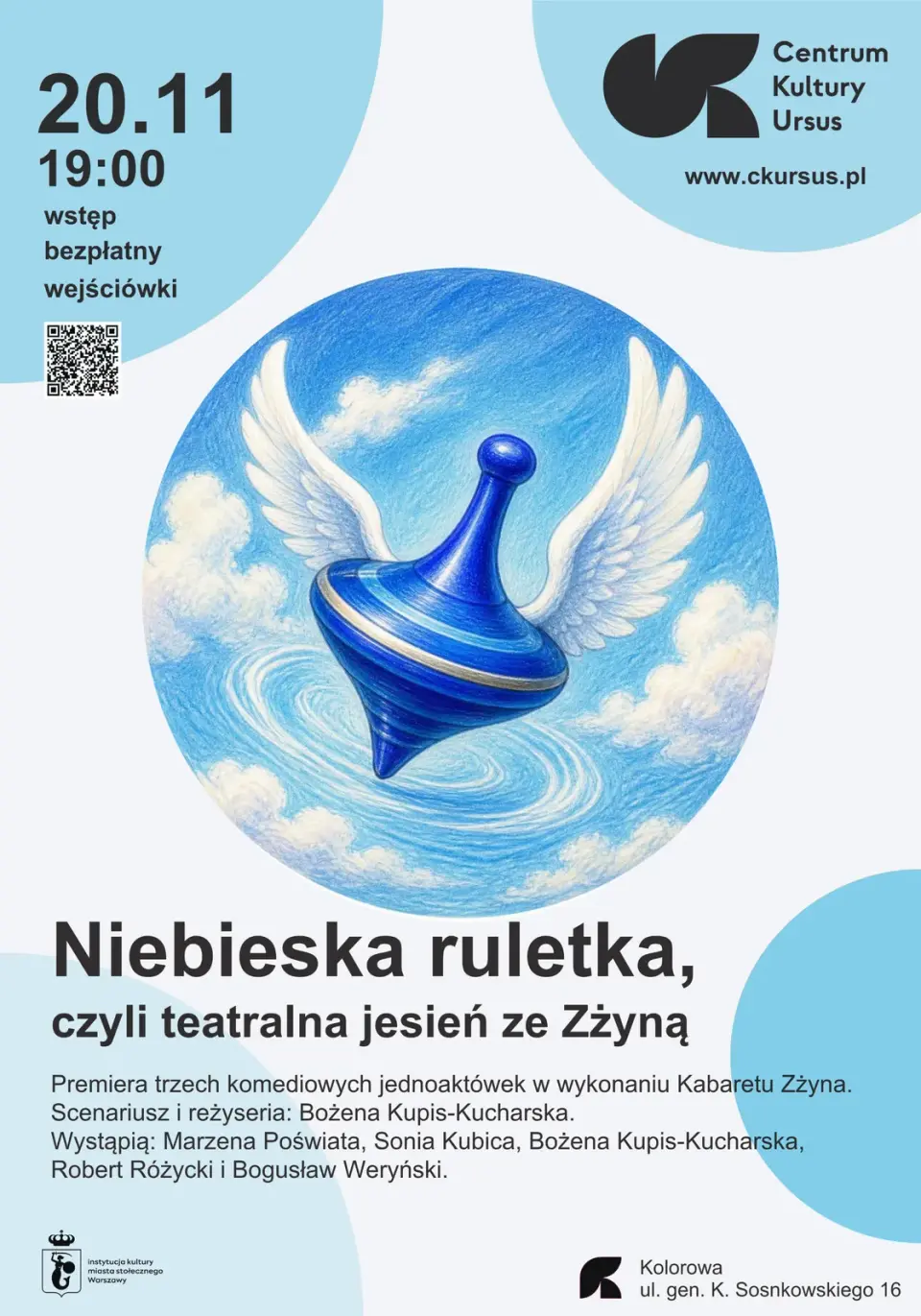 Niebieska ruletka, czyli teatralna jesień ze Zżyną