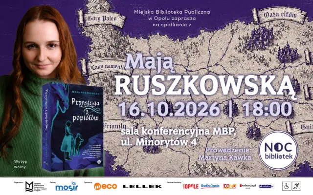 NOC BIBLIOTEK 2026 | Przysięga z popiołów | Spotkanie z Mają Ruszkowską