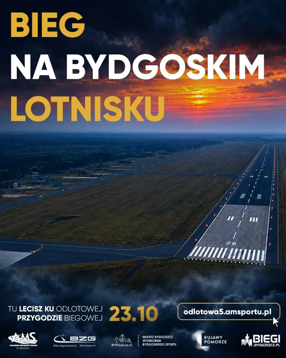 Odlotowa 5 nocą - bieg na bydgoskim lotnisku