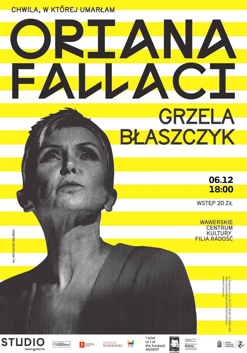 "Oriana Fallaci" - Spektakl Ewy Błaszczyk