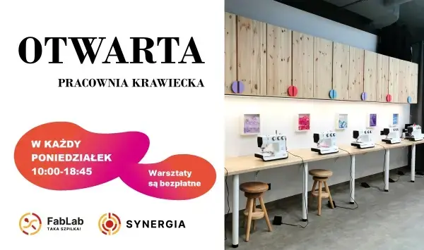 Otwarta bezpłatna pracownia krawiecka - Taka Szpilka!