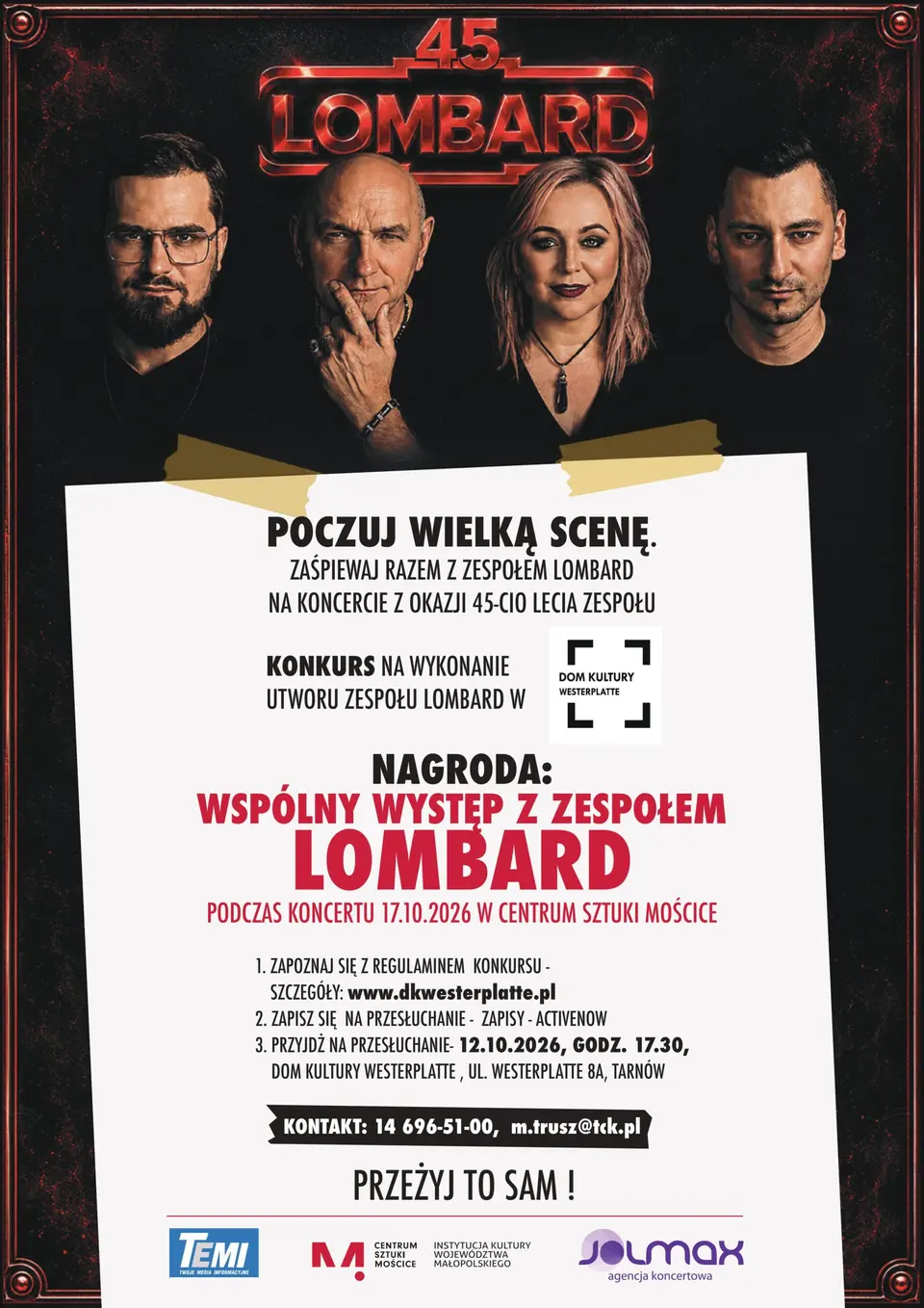 „Poczuj wielką scenę” – konkurs