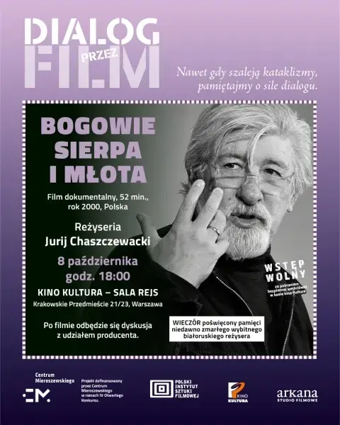 Pokaz filmu dokumentalnego “Bogowie sierpa i młota” w reżyserii Jurija Chaszczewackiego