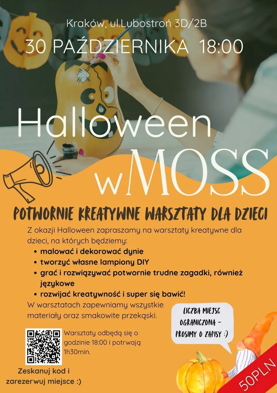 Potwornie kreatywne warsztaty z okazji Halloween w Mosspace!