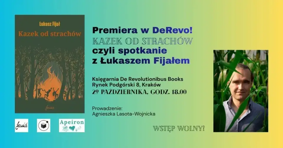 Premiera w DeRevo! Kazek od strachów czyli spotkanie  z Łukaszem Fijałem