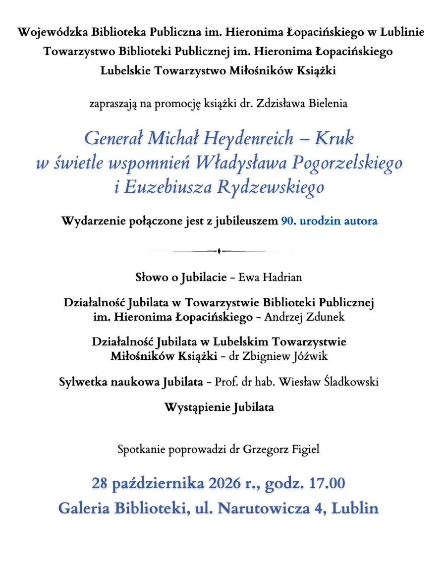 Promocja książki dr. Zdzisława Bielenia