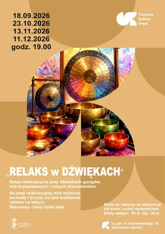 Relaks w Dźwiękach - sesja relaksacyjna przy dźwiękach Mis Kryształowych i Gongów.  Kasia CrystalVibes