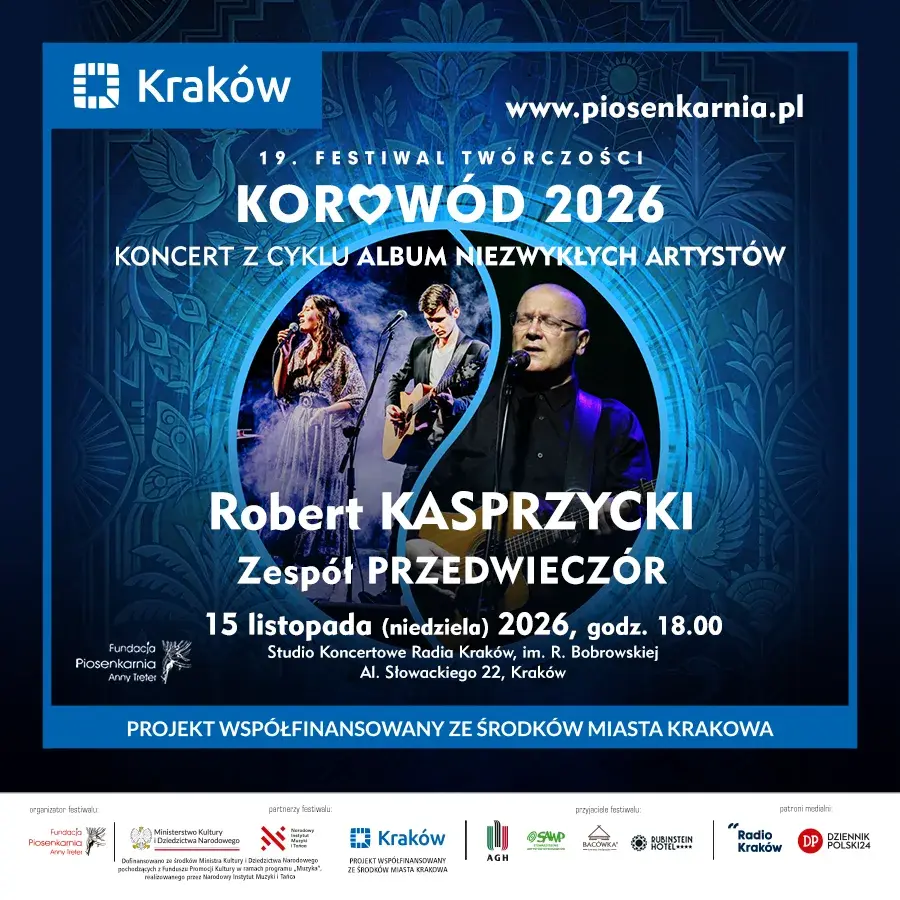 Robert Kasprzycki oraz zespół Przedwieczór w koncercie Album Niezwykłych Artystów