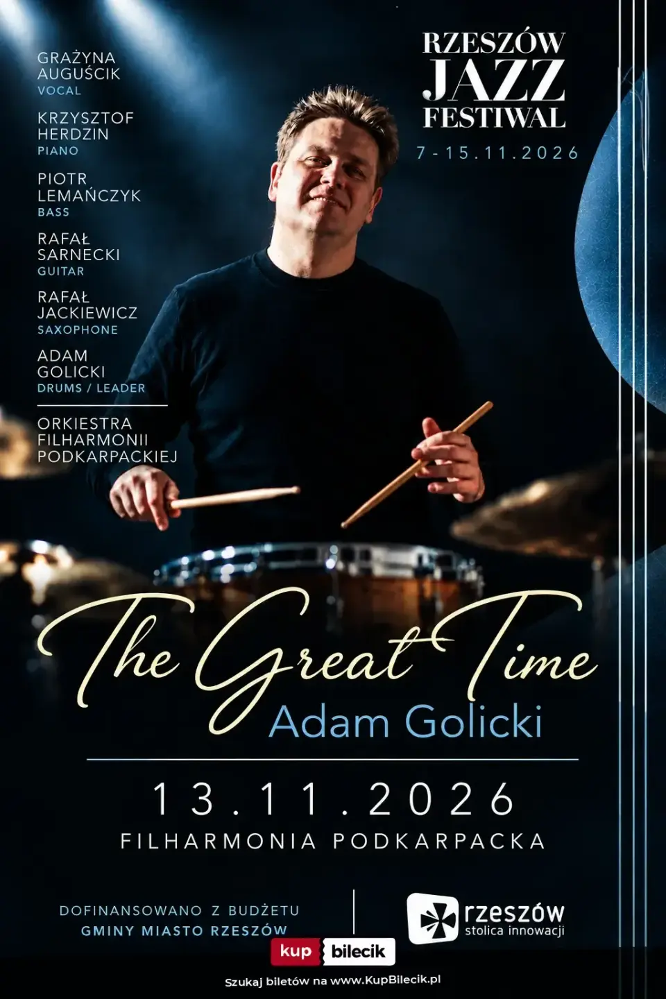 Rzeszów Jazz Festiwal – The Great Time - Adam Golicki feat. G. Auguścik