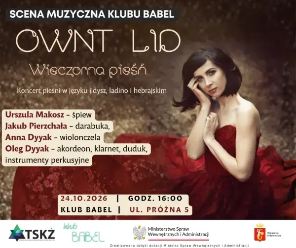 Scena Muzyczna Klubu Babel | Urszula Makosz:  Ownt lid - wieczorna pieśń