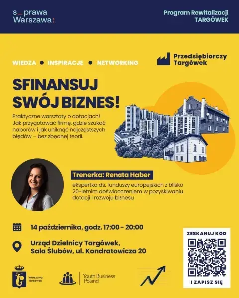 Sfinansuj swój biznes - bezpłatne warsztaty dla przedsiębiorców
