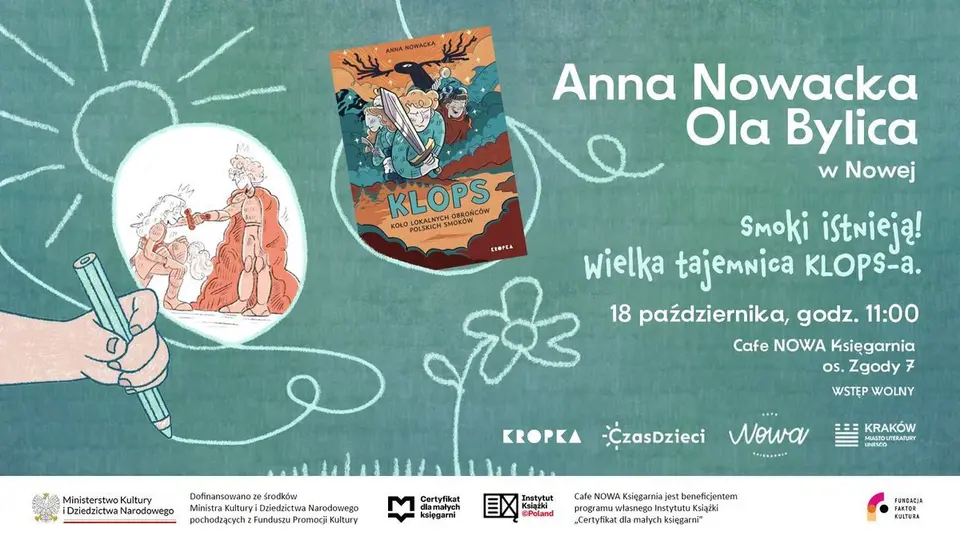Smoki istnieją! Wielka Tajemnica KLOPS-A! Spotkanie z Anną Nowacką i Olą Bylicą.