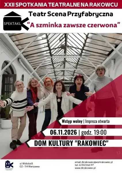 Spektakl "A szminka zawsze czerwona" Teatr Scena Przyfabryczna