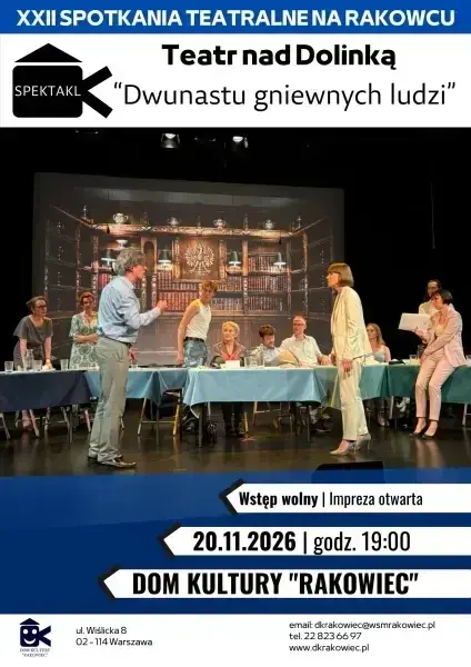 Spektakl "Dwunastu gniewnych ludzi" Teatr Nad Dolinką