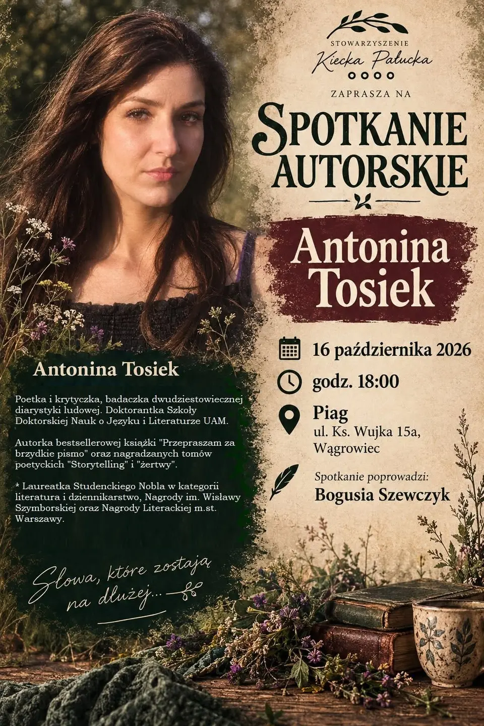Spotkanie autorskie z Antoniną Tosiek