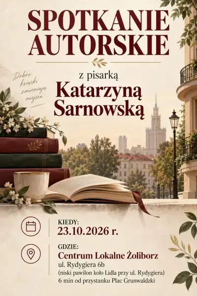 Spotkanie autorskie z Katarzyną Sarnowską