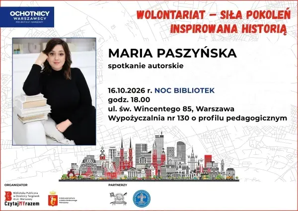 Spotkanie autorskie z Marią Paszyńską