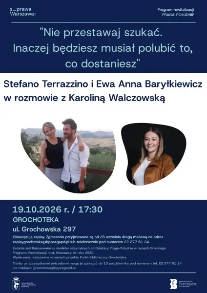 Spotkanie ze Stefano Terrazzino i Ewą Baryłkiewicz [zapisy]