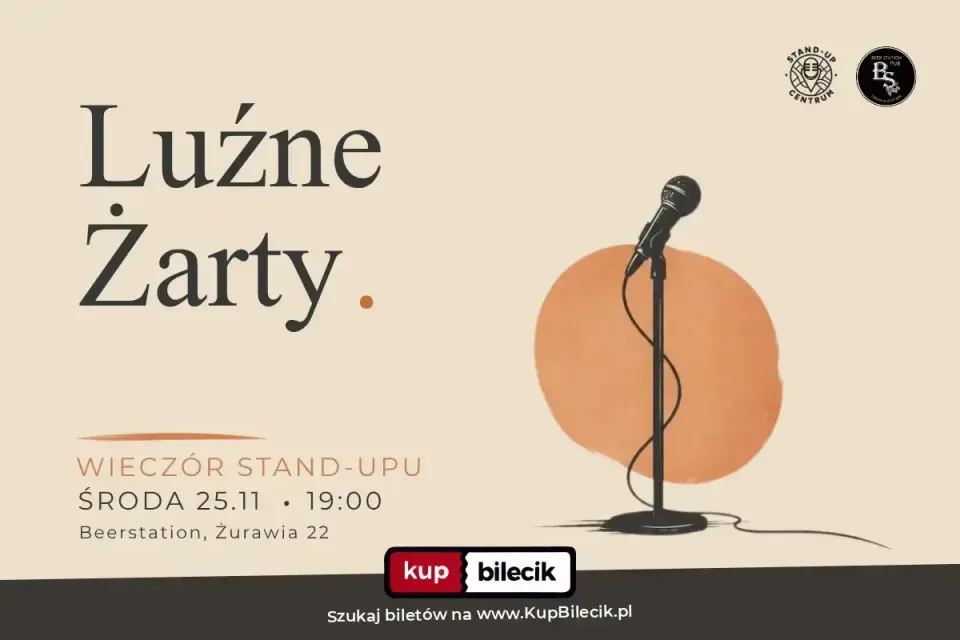 Stand-up Centrum – Wieczór Stand-upu "Luźne Żarty" x 25.11