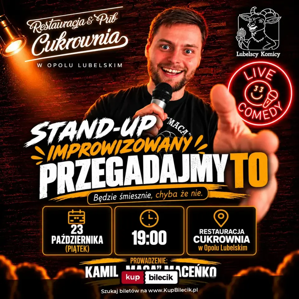 Stand-up: Kamil "Maca" Maceńko – PRZEGADAJMY TO | Kamil "Maca" Maceńko