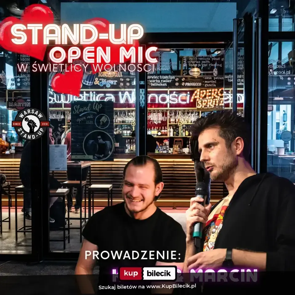 Stand-up Open mic - Warsaw Stand-up x Kamil i Marcin