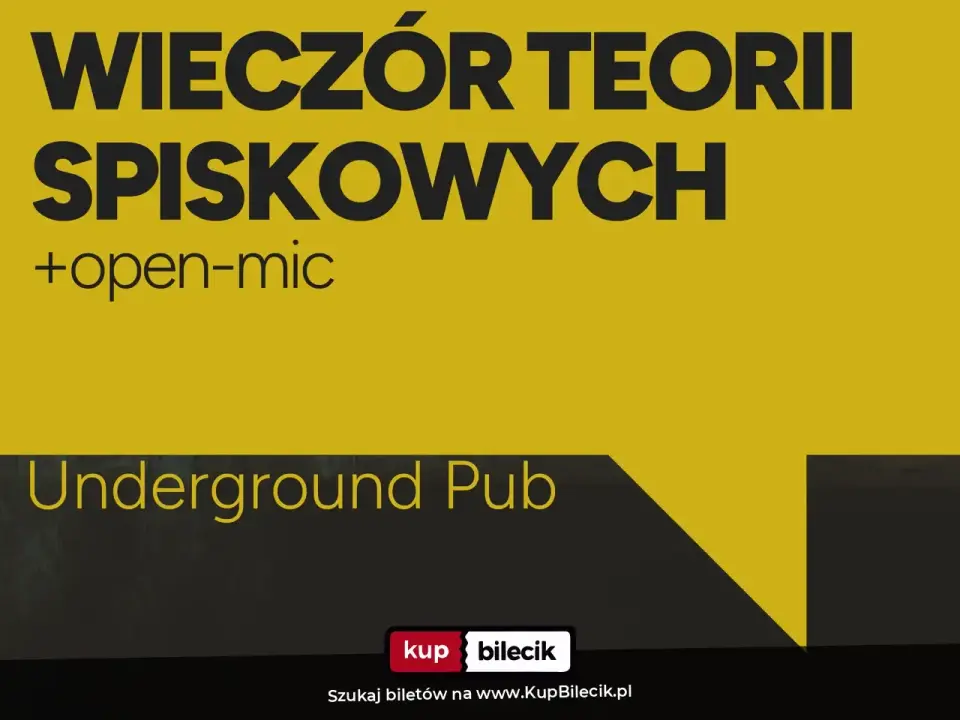 Stand-Up Rzeszów – Wieczór Teorii Spiskowych + open-mic