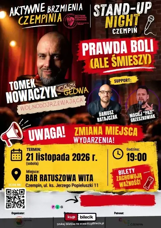 Stand-up: Tomek Nowaczyk – Gwiazda wieczoru: Tomek Nowaczyk