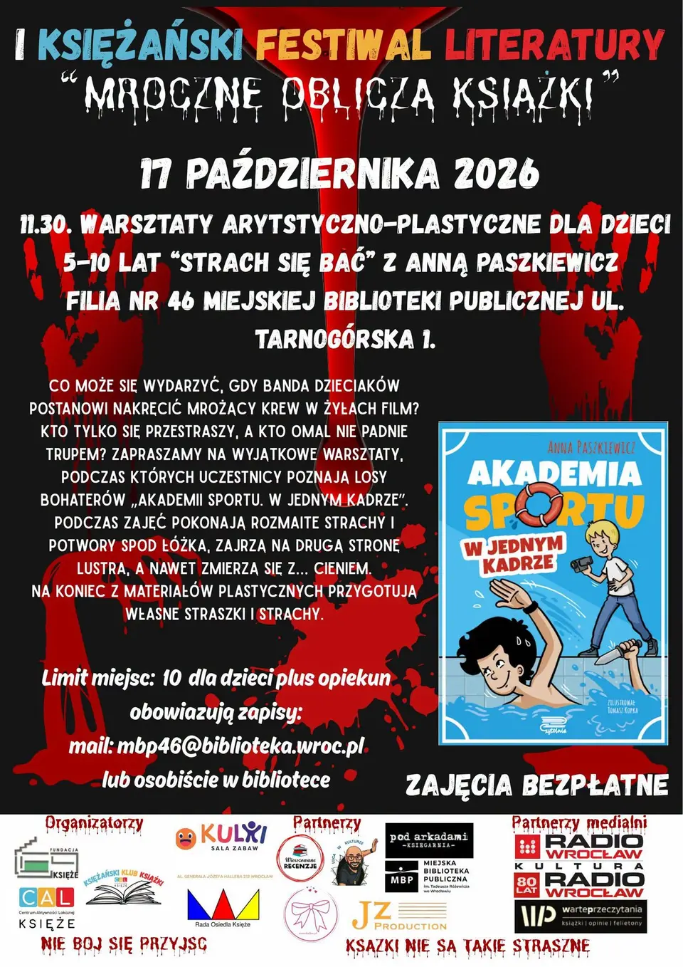 STRRAACH SIĘ BAĆ? Nie z Anną Paszkiewicz! [warsztaty dla dzieci]