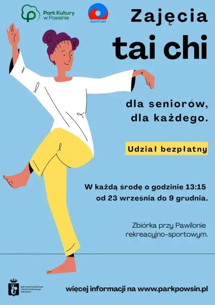 Tai Chi w Parku Kultury w Powsinie