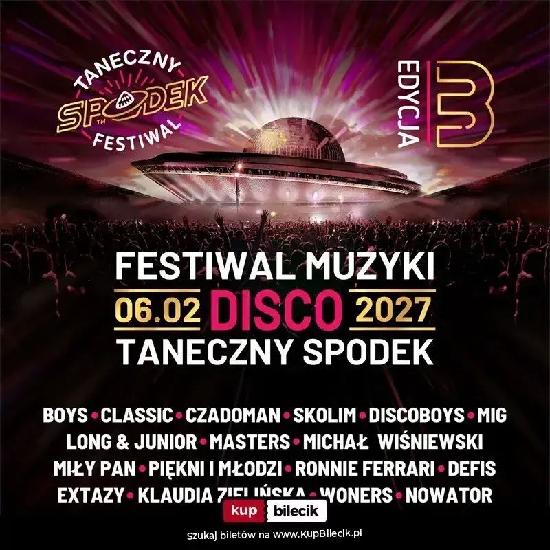 Taneczny Spodek 2027 – Taneczny Spodek - Festiwal Muzyki Disco