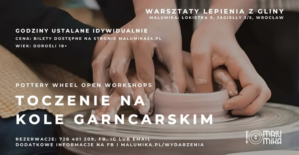 Toczenie na kole garncarskim - warsztaty z gliny