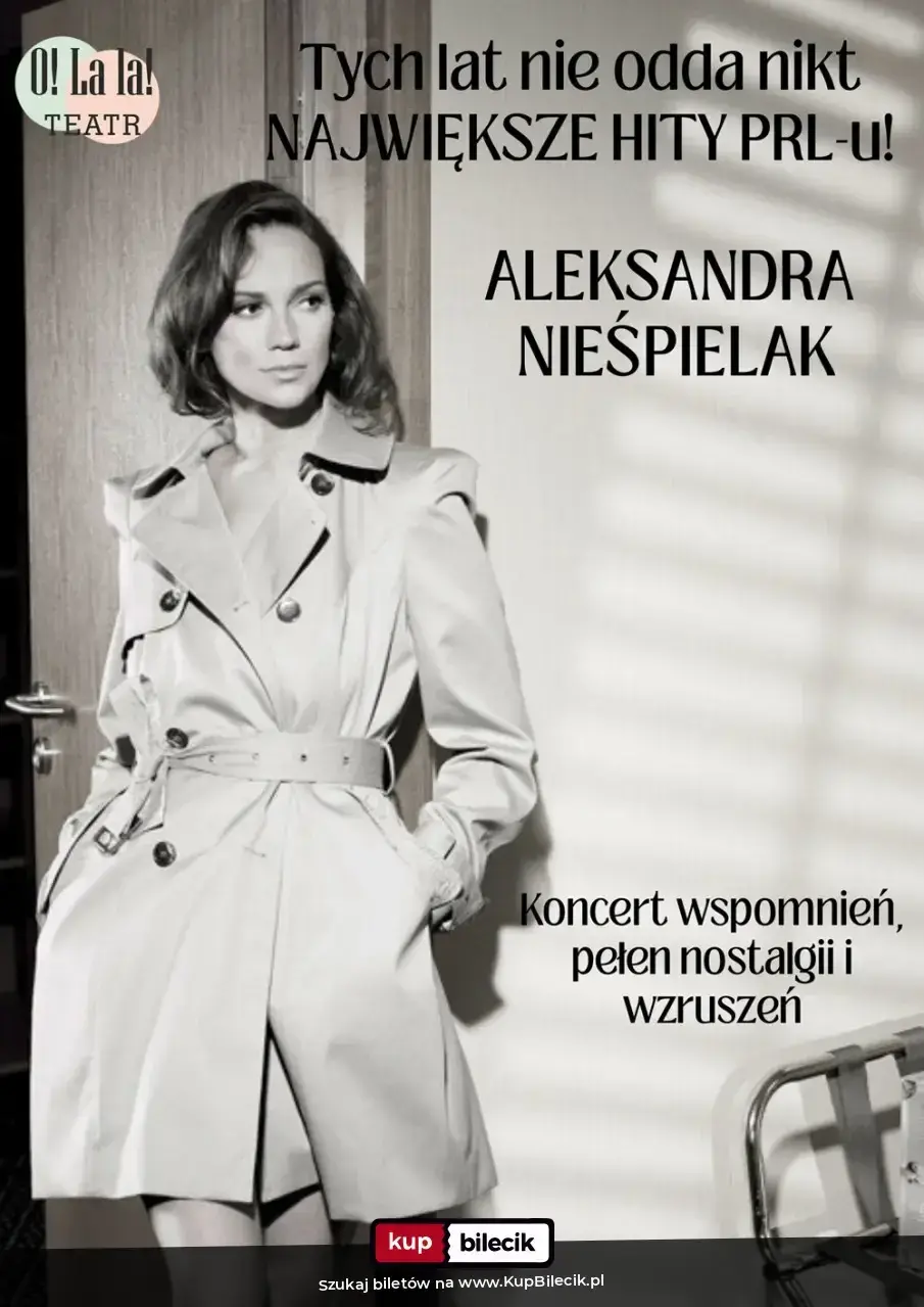 "Tych lat nie odda nikt - taneczne hity PRL-u". Recital Aleksandry Nieśpielak