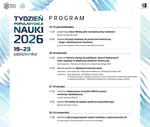 Tydzień Popularyzacji Nauki 2026