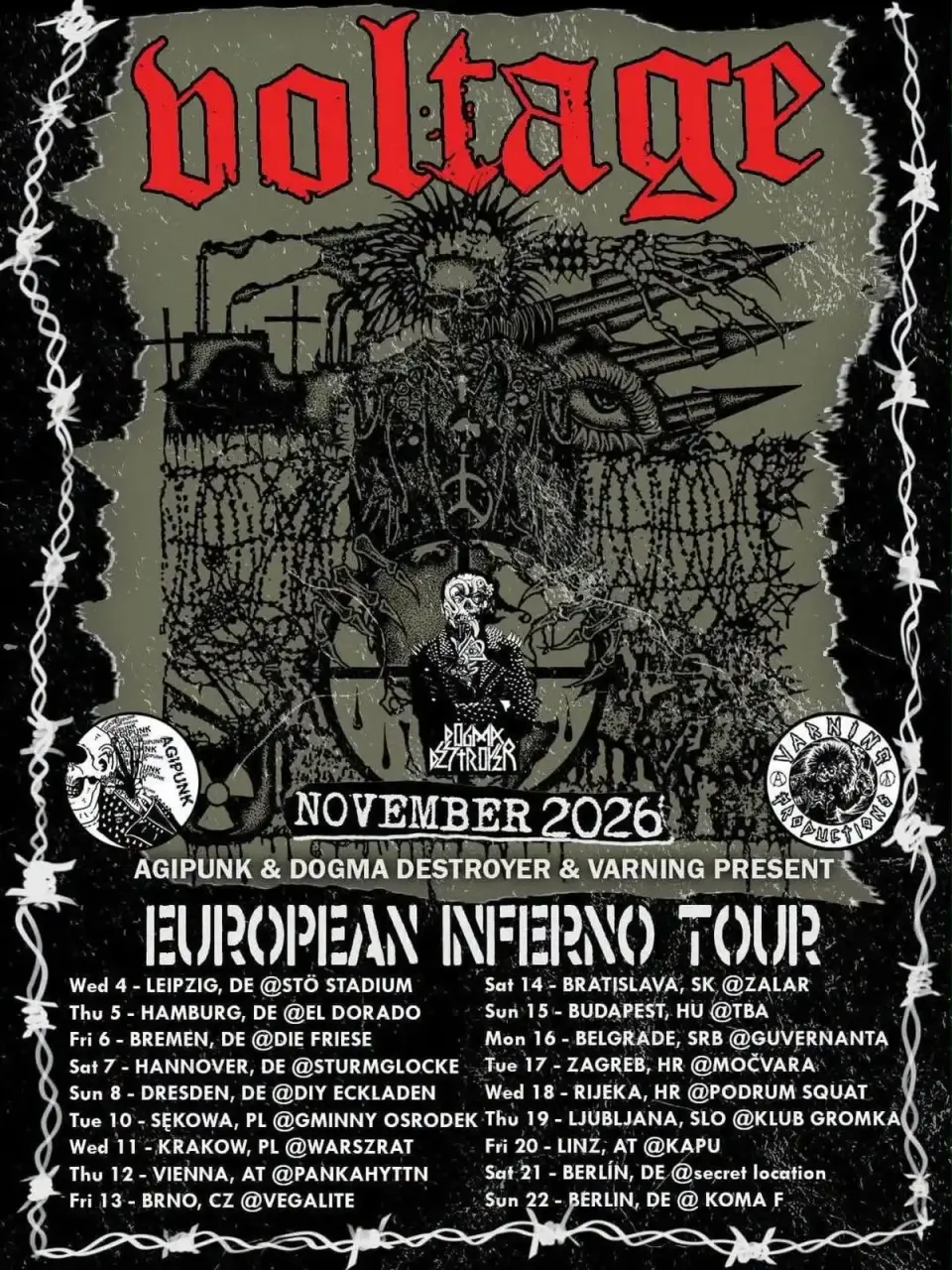 VOLTAGE (CA), MYCELIUM (PL) | WARSZTAT KRAKÓW| 11.11.26