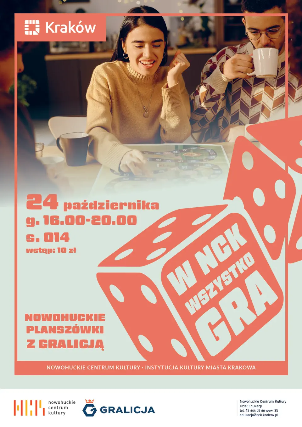 W NCK wszystko GRA! planszówki z Gralicją!