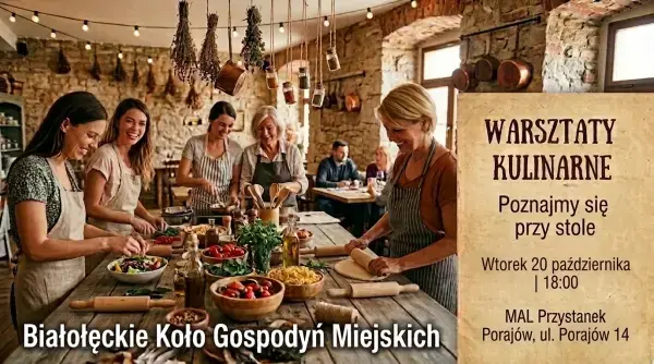 Warsztaty Kulinarne dla kobiet z szefem kuchni Michałem Wierzbą