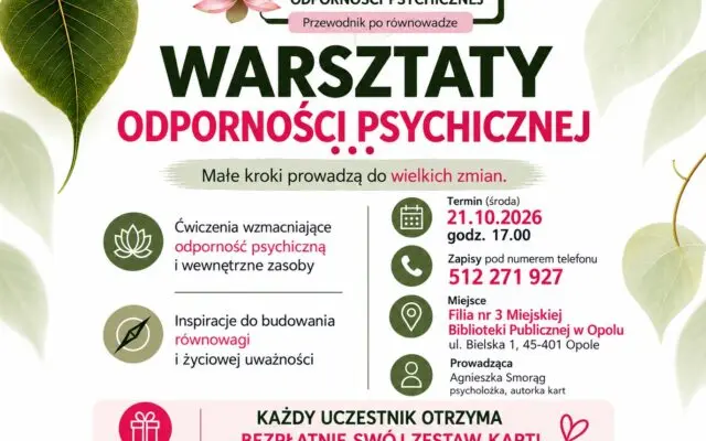 Warsztaty odporności psychicznej w Filii nr 3